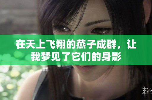 在天上飞翔的燕子成群，让我梦见了它们的身影