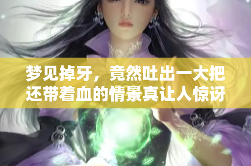 梦见掉牙，竟然吐出一大把还带着血的情景真让人惊讶