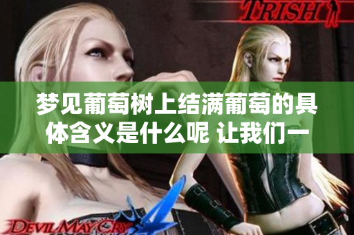 梦见葡萄树上结满葡萄的具体含义是什么呢 让我们一起来探讨一下吧