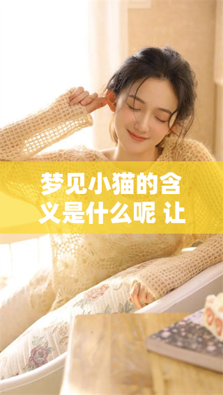 梦见小猫的含义是什么呢 让我们来解析一下这些梦境背后的意义