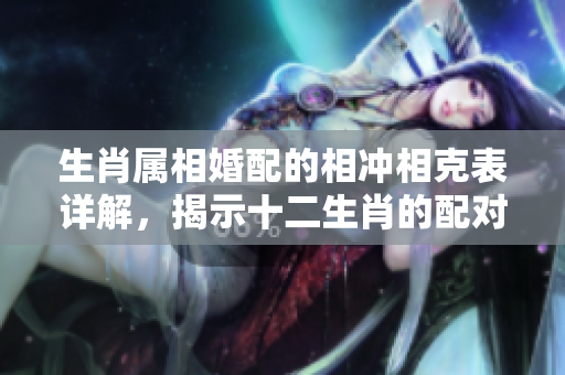 生肖属相婚配的相冲相克表详解，揭示十二生肖的配对关系