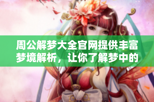 周公解梦大全官网提供丰富梦境解析，让你了解梦中的奥秘与意义
