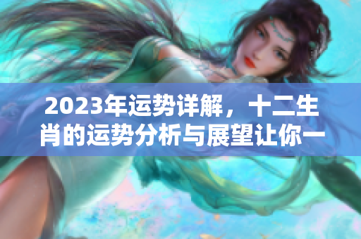 2023年运势详解，十二生肖的运势分析与展望让你一探究竟