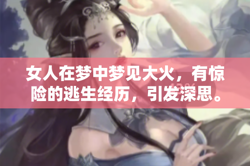 女人在梦中梦见大火，有惊险的逃生经历，引发深思。