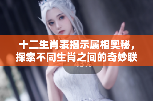 十二生肖表揭示属相奥秘，探索不同生肖之间的奇妙联系
