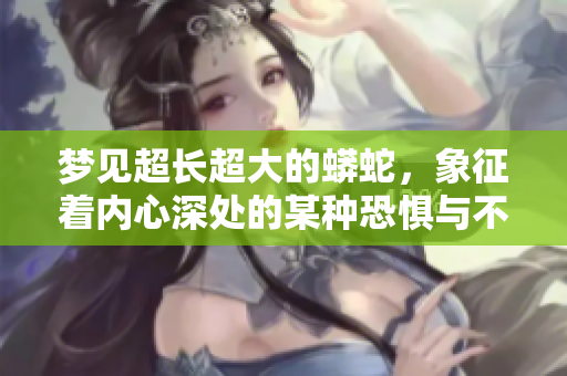 梦见超长超大的蟒蛇，象征着内心深处的某种恐惧与不安