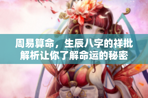 周易算命，生辰八字的祥批解析让你了解命运的秘密