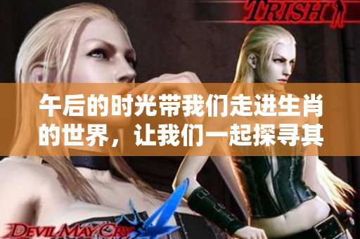 午后的时光带我们走进生肖的世界，让我们一起探寻其中的奥秘与乐趣。