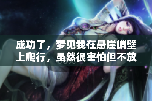 成功了，梦见我在悬崖峭壁上爬行，虽然很害怕但不放弃
