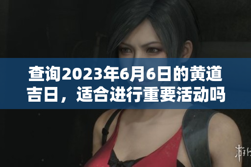 查询2023年6月6日的黄道吉日，适合进行重要活动吗