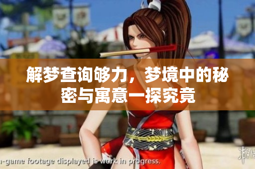 解梦查询够力，梦境中的秘密与寓意一探究竟