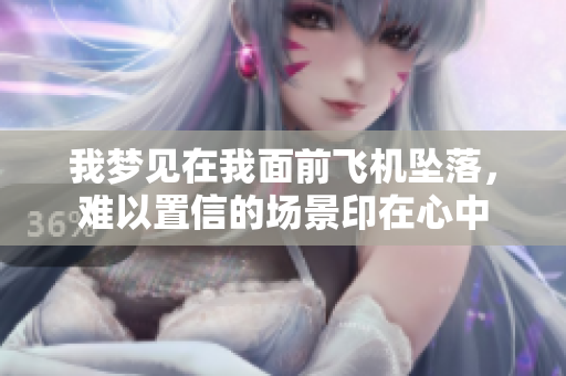 我梦见在我面前飞机坠落，难以置信的场景印在心中