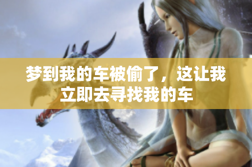 梦到我的车被偷了，这让我立即去寻找我的车