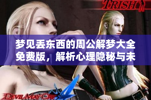 梦见丢东西的周公解梦大全免费版，解析心理隐秘与未来预示