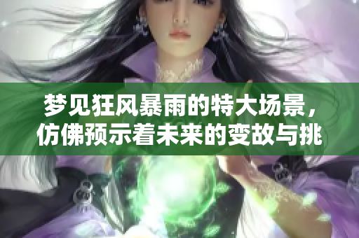 梦见狂风暴雨的特大场景，仿佛预示着未来的变故与挑战