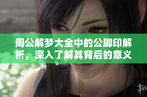 周公解梦大全中的公脚印解析，深入了解其背后的意义和暗示