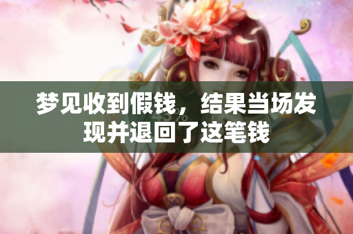 梦见收到假钱，结果当场发现并退回了这笔钱